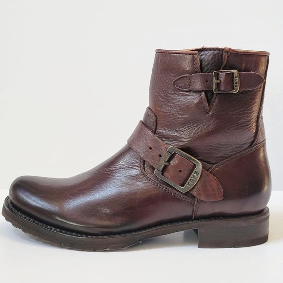 NWT Frye Women's Veronica 6" Shortie Boots Dark Brown - Picture 6 of 11